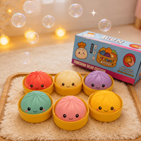 Jouet Squishy en forme de boulette - Adorable et amusant, avec visage émotionnel, pour le soulagement sensoriel et la relaxation