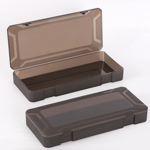 SUNSHING Frosted PP <b>Plastic</b> Large Tool <b>Box</b> Flip-Flop Pencil <b>Box</b> Multi-functional Organizer for Pencils, Pens, Office Supplies - Product Image 3