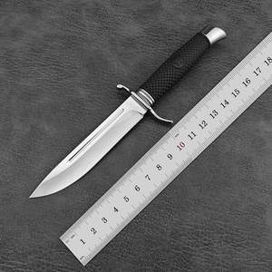 Couteau de chasse fixe HUAAO pour le camping et les activités de plein air, lame en acier 440C, dureté 55-57HRC, survie, bricolage, OEM, épaisseur 2,1 mm, étui en nylon - Product Image 6