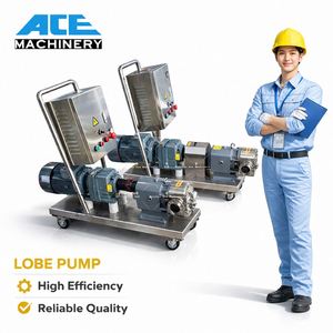 Double Tri-Lobe Sanitary Food Grade Helical High Pressure Temperature Gear Screw Pump With Heat Jacket and Electric Motor - Product Image 1