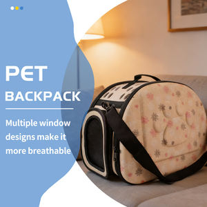 Sac de <span class=keywords><strong>transport</strong></span> pliable de luxe pour animaux de compagnie, léger, à 4 roues, pour chats et chiens, en plastique EVA - Product Image 3