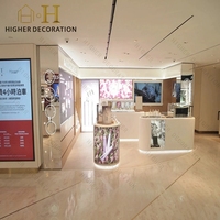 Vitrine de présentation de luxe minimaliste moderne pour magasin de cosmétiques, meuble de présentation de cosmétiques