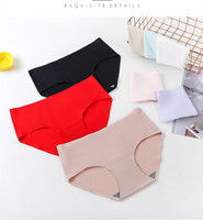 Culotte Sans Couture Femme Sexy, Slip en Soie Glacée, Tanga Femme, Lingerie Sexy String Femme, Bragas