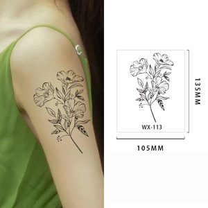 Mens Temporary <b>Tattoo</b> Sticker Waterproof Cute Pattern Matte Surface Semi Permanent <b>Paper</b> Decal for Body Art Professional Use - Product Image 4