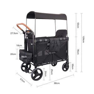 <span class=keywords><strong>Passeggino</strong></span> <span class=keywords><strong>doppio</strong></span> per bambini pieghevole per bambini a 2 posti - Product Image 4