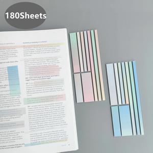 Bloc de Notas Adhesivas Transparentes e Impermeables de 180 Páginas, Material PET, Autoadhesivas, para Oficina y Material Escolar - Product Image 4