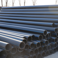 Tuyau en PEHD de 150 mm de diamètre DN150 PN10 PN16 à surface lisse pour l'irrigation, soudage par fusion à emboîtement, conforme ASTM