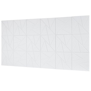 Paneles Acústicos de Pared Color Blanco Diamante de la Marca Sample, 11.8 x 11.8 x 0.4 Pulgadas, Autoadhesivos, NRC 0.5, Reducción de Ruido, Diseño Minimalista - Product Image 1