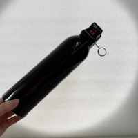 Bouteille pulvérisateur vide en alliage d'aluminium 580 ml, traitement de surface personnalisé, logo personnalisé pour liquides de soins personnels
