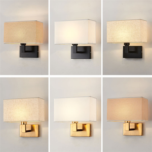 Phong Cách Hiện Đại Quảng Trường Chụp Đèn Trong Nhà Nhà Khách Sạn Phòng Ngủ Đầu Giường Trang Trí Vàng LED Đèn Tường - Product Image 6