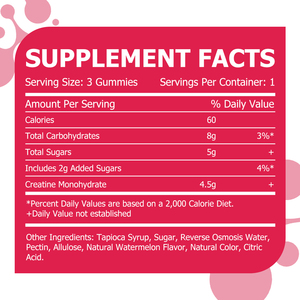 OEM ODM <b>Creatine</b> Monohydrate Gummies with <b>Creatine</b> Monohydrate Boost Energy Build Muscle Recover Faster Boost Stamina - Product Image 2
