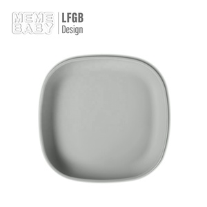 Lfgb Sinh Thái Thân Thiện BPA Miễn Phí Tùy Chỉnh Bé Trẻ Sơ Sinh Toddler Trẻ Em Vuông Bé Silicone Hút Tấm Bộ Đồ Ăn - Product Image 4