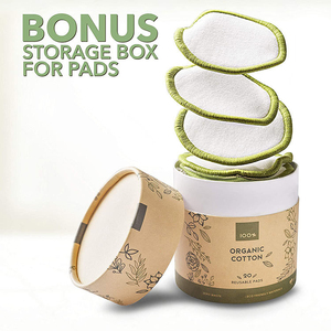 Herbruikbare Bamboe Katoen Wasbaar Make-Up Remover Pads Set Eco Vriendelijke Reiniging Gezicht - Product Image 6