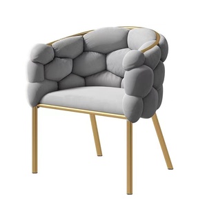 Pink+White Luxury Nordic Modern Metal Velvet Wing Adjustable Dining & Living Room Lounge Accent <b>Sofa</b> Sets - Product Image 3