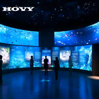 Système de cinéma de projection dôme LCD immersif à 360 degrés HOVY personnalisé avec HDMI et haut-parleur intégré
