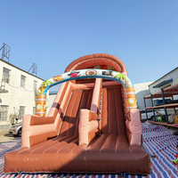 Équipement de terrain de jeu gonflable personnalisé en PVC de grande taille pour intérieur/extérieur, parc de rebond gonflable urbain unisexe avec toboggan et souffleur pour le plaisir