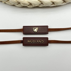 Custom Luxury Round Hangtag Rope Polyester <b>String</b> Product Seal Metal Head Security Seal Hang Tag <b>String</b> for Clothing <b>Bags</b> - Product Image 1