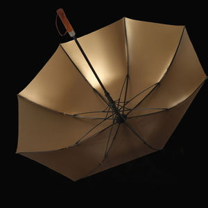 8ボーン木製ハンドル黒ゴム製傘ストレートポール傘カスタムロゴ在庫あり - Product Image 4