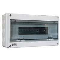 Boîtier de jonction électrique extérieur étanche IP65 en ABS avec panneau de commutation MCB RCBO RCCB, équipement de distribution d'énergie résistant aux intempéries