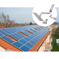 Système de fixation de tuiles torsadées pour panneaux solaires – Structure de montage solaire pour toiture – Crochet de fixation pour panneaux solaires