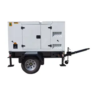 mobile small diesel generator 30kw 40kw 50kw 60kw on trailer potable genset price