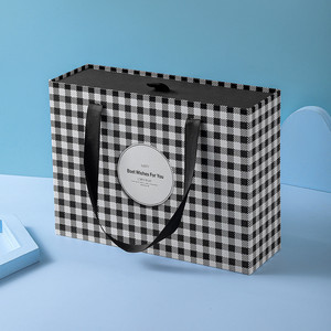 Caja de Regalo Deslizante de Cartón Rígido Ecológica con Logotipo Personalizado, Empaque de Papel Reciclable con Asa de Listón - Product Image 4