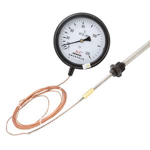 HONGQI WTQ-280 เทอร์โมมิเตอร์วัดความดันแบบสัมผัสไฟฟ้า หัววัด 500 มม. สแตนเลสสตีล พร้อมระบบแจ้งเตือนอุณหภูมิสูง - Product Image 1