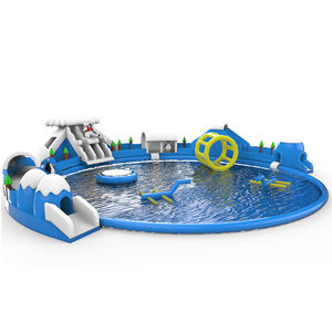 Glissière d'eau gonflable avec piscines Jouets d'eau de natation Piscines Parc aquatique gonflable - Product Image 4