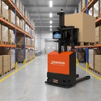 Chariot élévateur intelligent AMR de 1 à 2 tonnes, haute stabilité, auto-chargeur, pour entrepôts automatisés et industries manufacturières