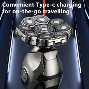 VOAUN-Tête de Rasage Électrique Intelligente, <span class=keywords><strong>Coiffeur</strong></span> <span class=keywords><strong>Chauve</strong></span> avec Lame en Acier Inoxydable <span class=keywords><strong>pour</strong></span> Application de Voiture Domestique - Product Image 4