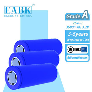 Yüksek Deşarj Oranlı EBAK IFR26700 3600mAh Lifepo4 Hücreler 26700 3600mAh 3.2V Hücreler, İHA Silindirik Lityum İyon Piller için - Product Image 4