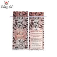 Pochette personnalisée à huit joints latéraux à barrière élevée de 5 lb 10 lb sacs d'emballage en papier kraft avec valve et attache en étain
