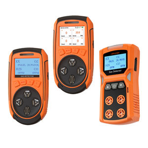 Gaz dedektörü yanıcı gaz 4 gaz monitörü için H2S CO <span class=keywords><strong>LEL</strong></span> O2 titreşim görsel ve sesli alarmlar Natual gaz dedektörü - Product Image 1