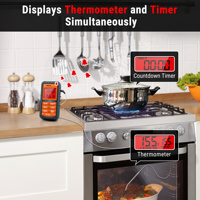 Termometer Daging Digital ThermoPro TP06B untuk Memasak BBQ dengan Probe