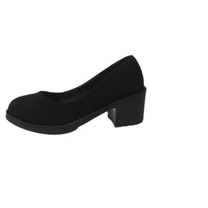 Chaussures pour femmes à bout rond et talon moyen, élégantes et tendance, nouvelle collection automne, grande taille, à enfiler, à bouche peu profonde - Product Image 5