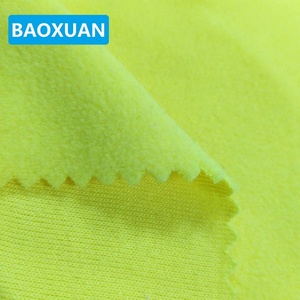 Haute qualité tricot 100% polyester couverture de bébé en gros vêtements <span class=keywords><strong>jaune</strong></span> tissu <span class=keywords><strong>polaire</strong></span> micro <span class=keywords><strong>polaire</strong></span> - Product Image 3
