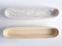 Spatule ovale en rotin pour la cuisson des baguettes européennes - Kit écologique antiadhésif facile à nettoyer - 3 pièces pour la cuisine et la restauration