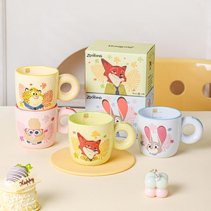 Taza <span class=keywords><strong>de</strong></span> <span class=keywords><strong>Porcelana</strong></span> con Diseño <span class=keywords><strong>de</strong></span> Mickey y Minnie, 275 ml, Apta para Lavavajillas y Microondas, Taza Personal para Café/Leche, Moderna, <span class=keywords><strong>de</strong></span> Gran Capacidad - Product Image 2