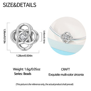 A white brass pendant with beads, crystals, and inlaid butterfly, heart, and <b>infinity</b> symbols, suitable for <b>bracelets</b> and other - Product Image 5