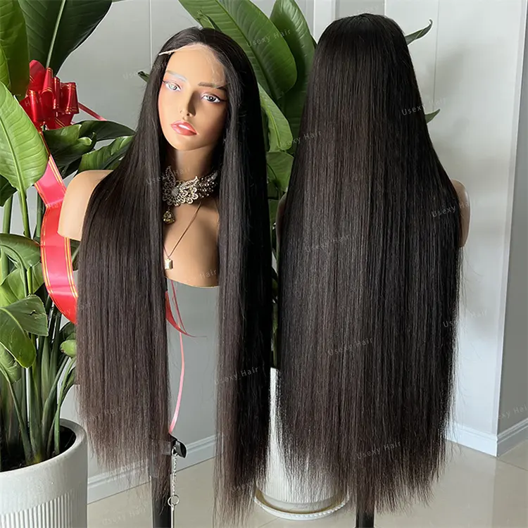 12A vendedor de cabello indio crudo para mujeres negras, pelucas de cabello humano frente de encaje, vietnamita sin pegamento 360 cierre completo HD pelucas frontales de encaje