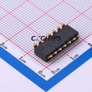 DSIC07TSGER DIP Switch SMD-14P,6x17.8mm Switch Flat Toggle, Groove Type Single Pole Single Throw 7 Gull Wing Type - Product Image 2