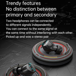 GQ-11 <span class=keywords><strong>Banque</strong></span> d'alimentation de haute qualité V5.5 Écouteurs Mecha 2024 Étanche Réduction de bruit Casque sans fil Petit accessoire pour téléphone portable - Product Image 3