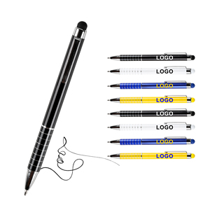 Promotional Plastic Ballpoint <b>Pen</b> With 2-1 Stylus Screen Touch Custom Logo Printing Brand Manufacturers Ball <b>Pens</b> Stationery - Product Image 1
