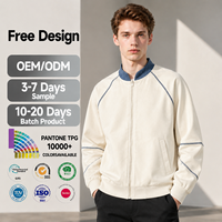 Cardigan Sweatshirt Américain Rétro Sur Mesure et Lourd, Veste Décontractée Ample de Marque Tendance