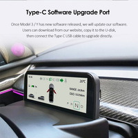 Instrumento Tesla Hud con pantalla automática, nuevo medidor Digital de 4,6 pulgadas para tablero Tesla, engranaje de posición, indicador inteligente para Tesla modelo 3 Y