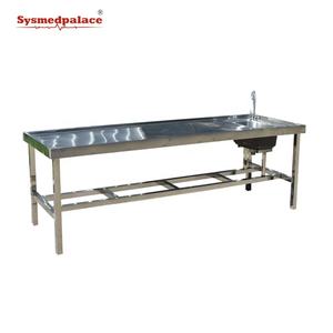 Meubles de morgue en acier inoxydable 304, chariot d'autopsie, table <span class=keywords><strong>mortuaire</strong></span>, table de <span class=keywords><strong>lavage</strong></span> - Product Image 3