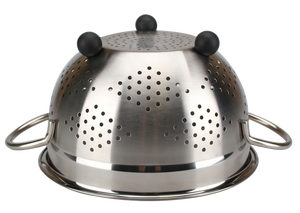 superior quality 18/8 Stainless Steel Strainer Food Grade Drain Colander For Kitchen Wash - Product Image 6