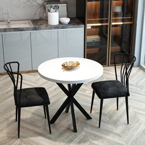 Juego de mesa de cocina moderno, juego de mesa de jardín, juego de mesa de comedor, juego de mesa para sala de estar, juego de mesa y sillas - Product Image 2