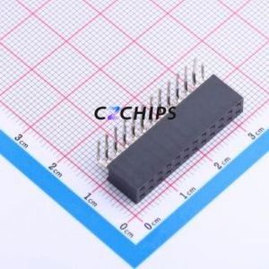 PM254-2-12-W-8.5 Pin Socket Bent Lead Through Hole,P=2.54mm Connector 2x12P 2.54mm 2.54mm Square Hole - Product Image 1