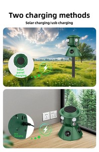 Omni bắt <span class=keywords><strong>2025</strong></span> bán chạy nhất không thấm nước LED nhấp nháy 360 độ động vật hoang dã răn đe năng lượng mặt trời Powered siêu âm động vật Repeller - Product Image 5